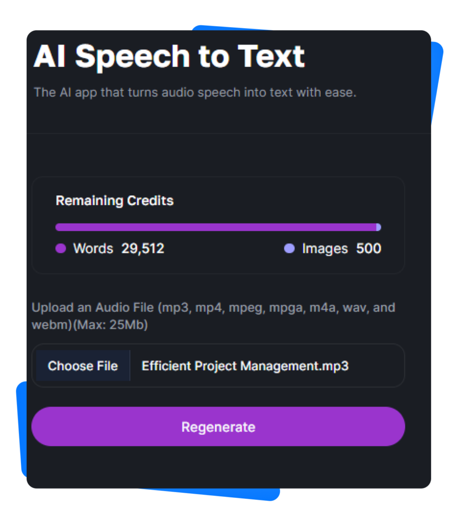 Speech- To-Text Transcriber 